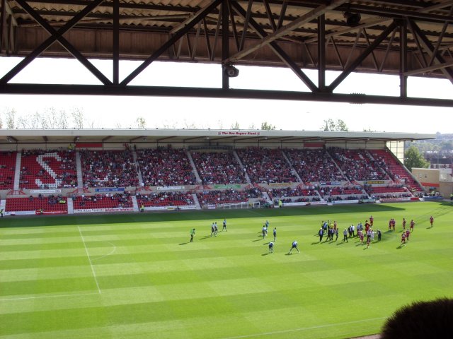 The Don Rogers Stand During the Match